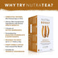 Nutra Tea Herbal Energy Tea - Includes Green Tea, Ginseng & Ashwagandha - 20 Count Individually Wrapped Bags