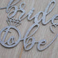 Aminjie Bride To Be Cake Topper For Bridal Shower/Wedding Shower/Engagement/Bachelorette/Hen Party Decorations, Double Sided Sil