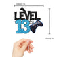 Level 13 Game Birthday Cake Topper - Video Game Boys 13Th Birthday Level Up Party Blue Cake Supplies - Game On Winner Gaming Party Decoration