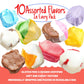 Salt Water Taffy 4 Lb - 10 Assorted Flavors, Individually Wrapped, Bulk Old Fashion Candy In Resealable Bag, Gluten Free, Kosher