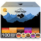 Roast Ridge Single Serve Coffee Pods, Variety Pack, Medium Roast, 100 Count, Compatible with Keurig K-Cup Brewers