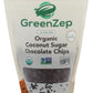 GreenZep Coconut Sugar Organic Chocolate Chips, Dairy Free, Gluten Free, Vegan, 16 Ounce Bag