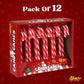 Yumzo Christmas Candy Canes - Peppermint Flavor, Individually Wrapped, 12 Pack