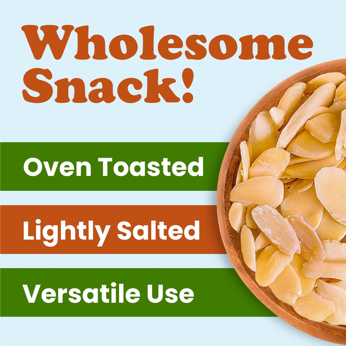 Food to Live Dry Roasted Blanched Sliced Almonds with Himalayan Salt, 6 Ounces - Perfectly Oven Toasted for Maximum Flavor, Ligh