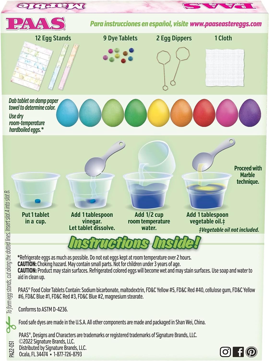 PAAS Marble Easter Egg Decorating Kit - America's Favorite Easter Tradition