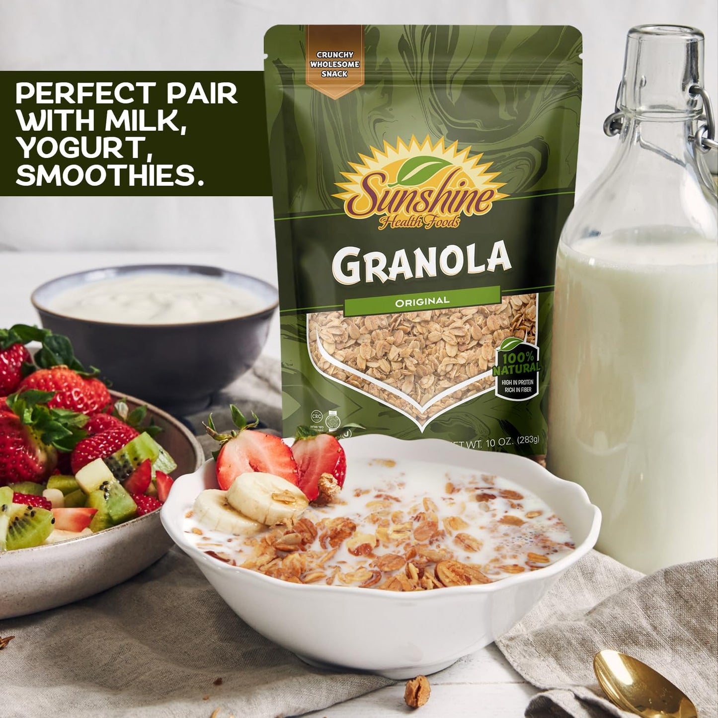 Original Granola, Delightfully Crunchy Healthy Granola Cereal, Ideal Granola For Yogurt Or Enjoy With Milk, Perfect Granola Cere