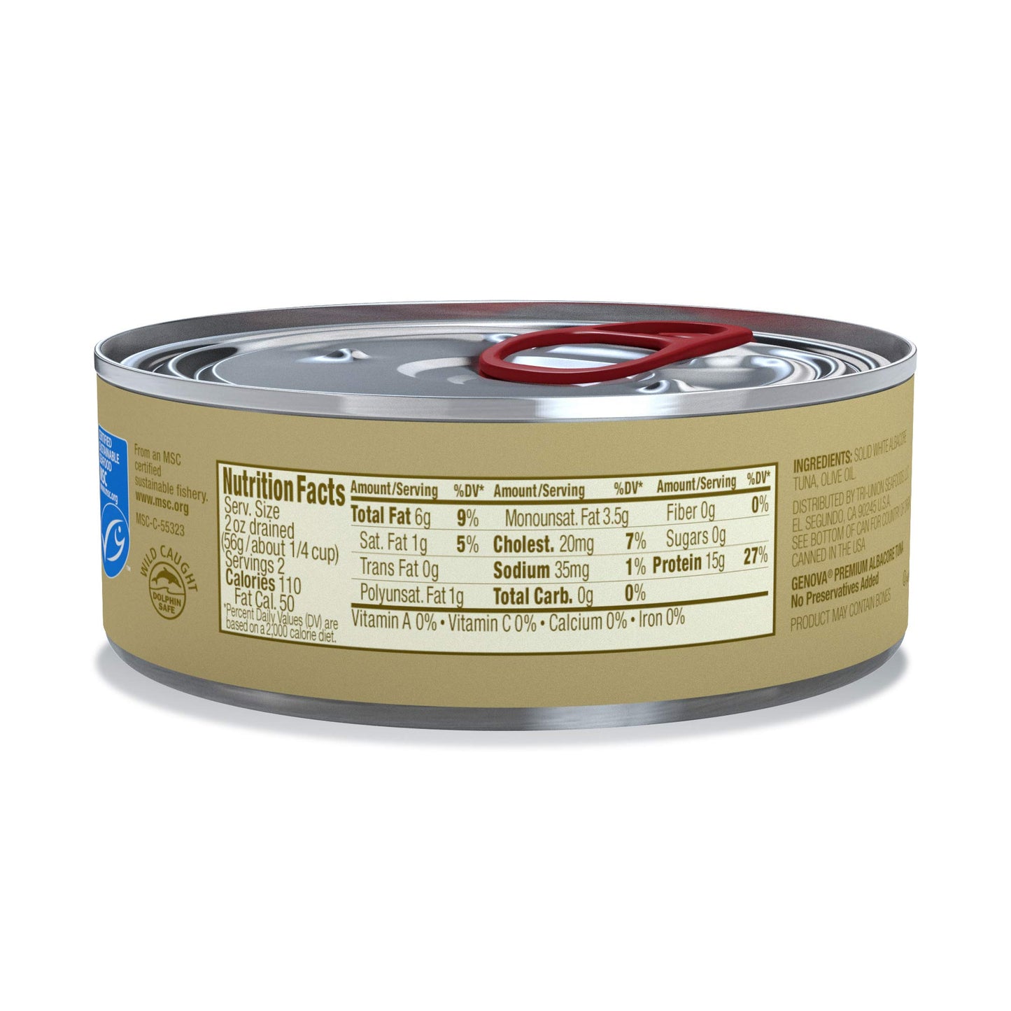 Genova - Albcr Tuna In Olv Oil Nsa - Case Of 12-5 Oz