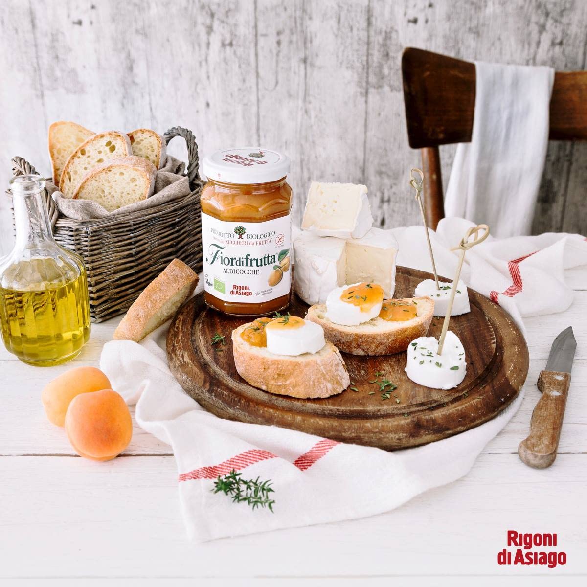 Rigoni di Asiago Organic Fruit Spread, Apricot, 8.82 Ounce (Pack of 6), Bronze and White, Model RDA01001