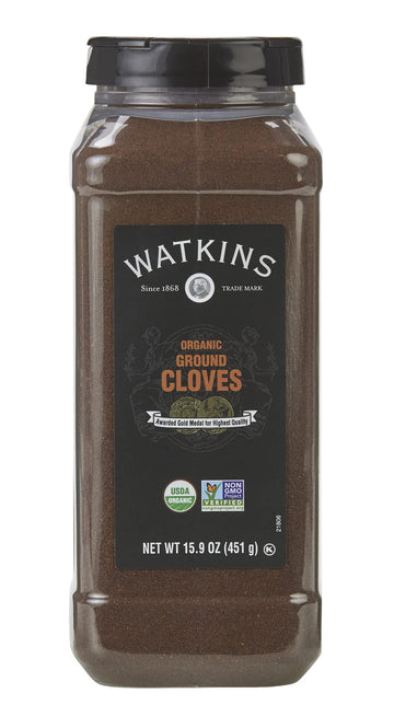 Watkins Gourmet Spice, Organic Ground Cloves, Bulk Food Service Size, 15.9 oz (Pack of 1)