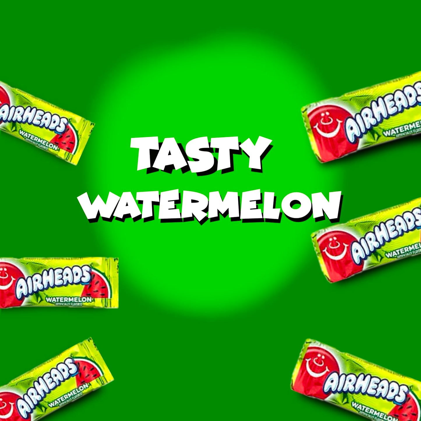 CandyKrave Airheads Candy Mini Bars, Watermelon Flavor, Chewy Taffy, Gluten Free, 2 lbs (80 Pieces), Individually Wrapped