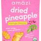 Amzi Foods, Dried Pineapple - Moringa Hibiscus 2.3Ounce All Natural Snacks No Sugar Added Dried Pineapple Dehydrated Fruit