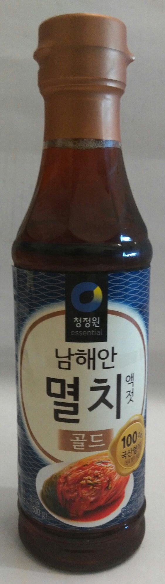 Chung Jung One Premium Anchovy Fish Sauce - 1.1 lb Small Bottle