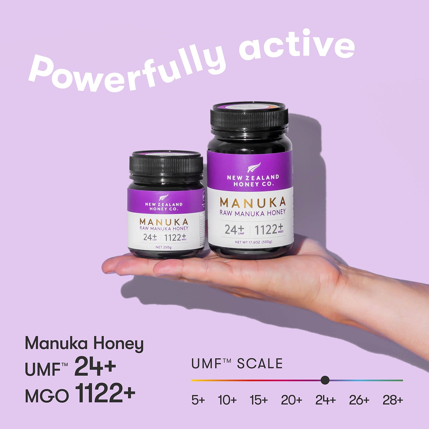 New Zealand Honey Co. Raw Manuka Honey UMF 24+ | MGO 1122+ / 4.4oz | 125g