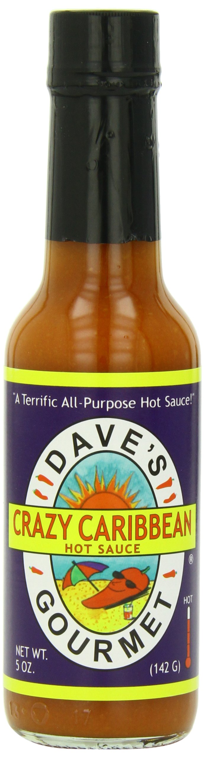 Dave's Gourmet Crazy Caribbean Hot Sauce - All Purpose Flavor Enhancer for Soups, Sauces, Dips
