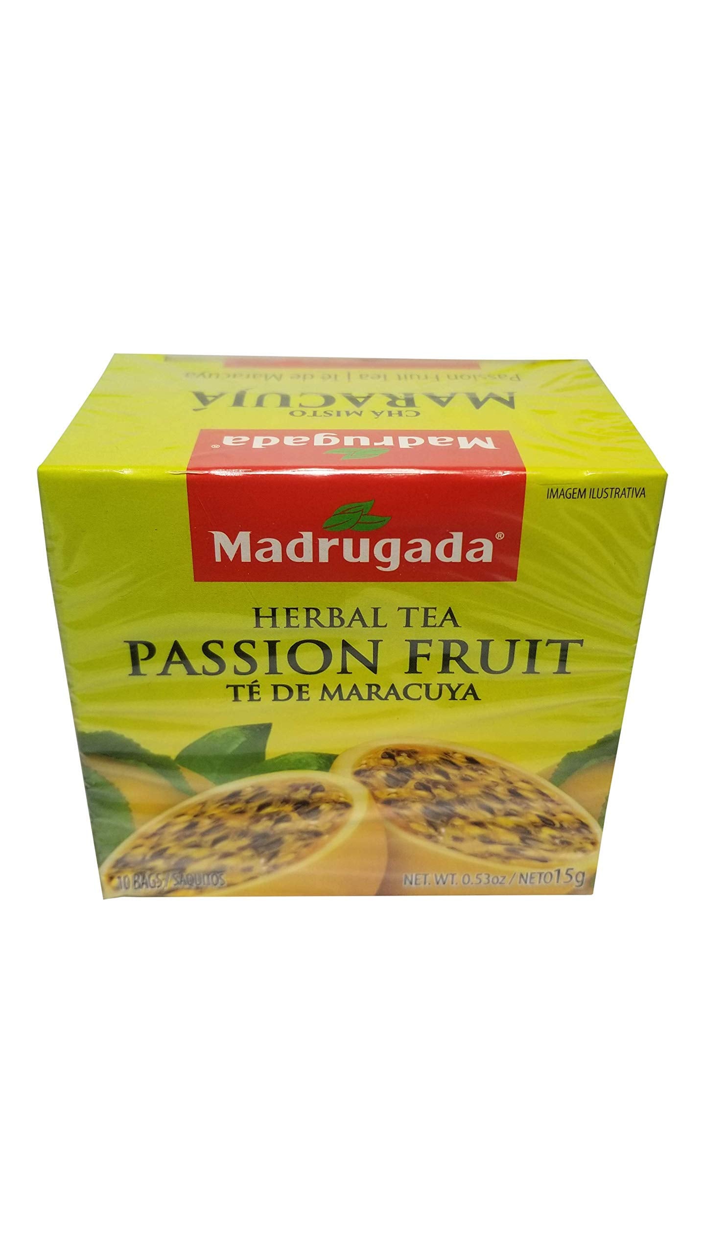 Madrugada Passion Fruit Tea 10 tea bags - Ch   de Maracuj   10 sachs - Madrugada - 0.5oz (15g) GLUTEN FREE