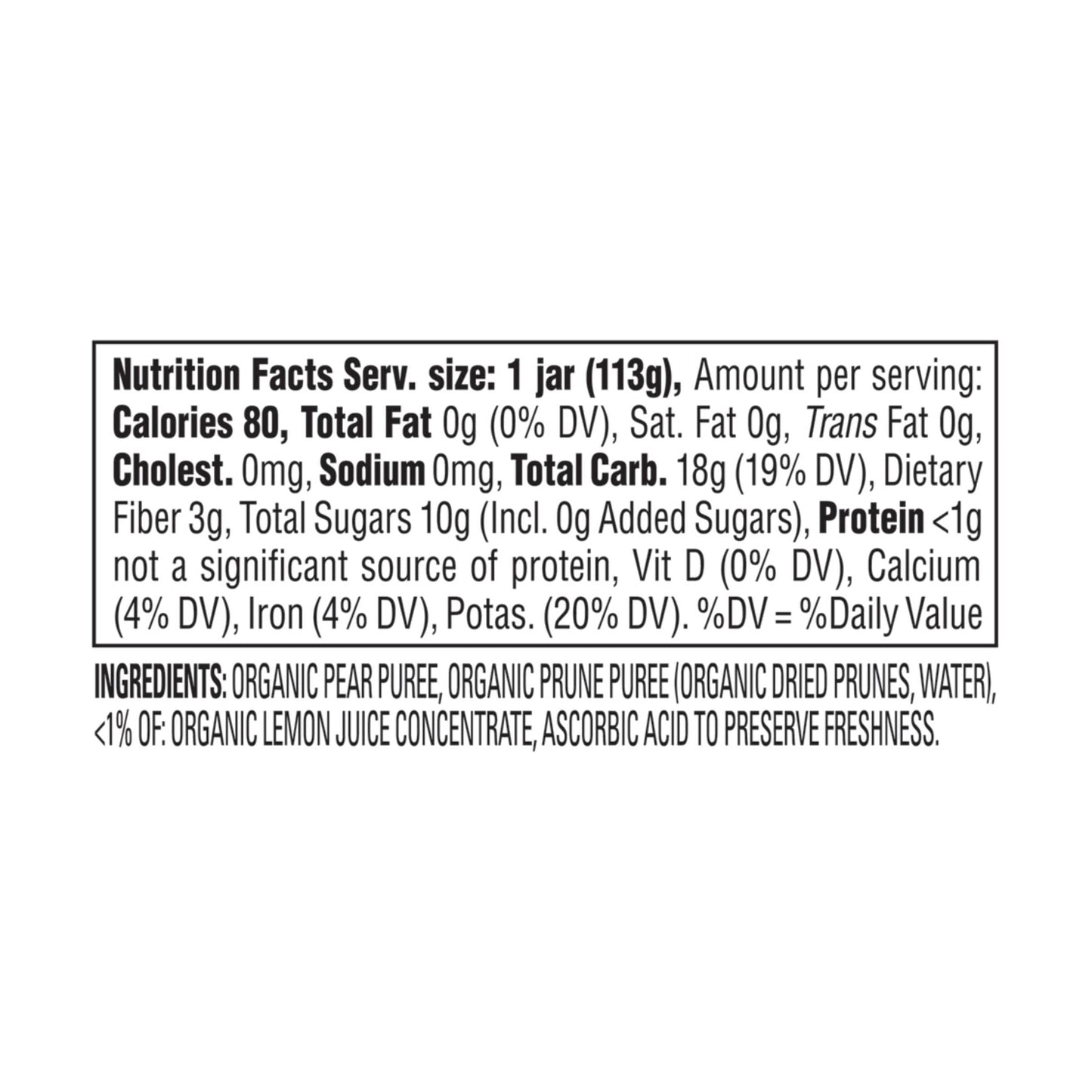 Og2 H B Cc Pear Prn Stg2 ( 6 X 4 Oz   )