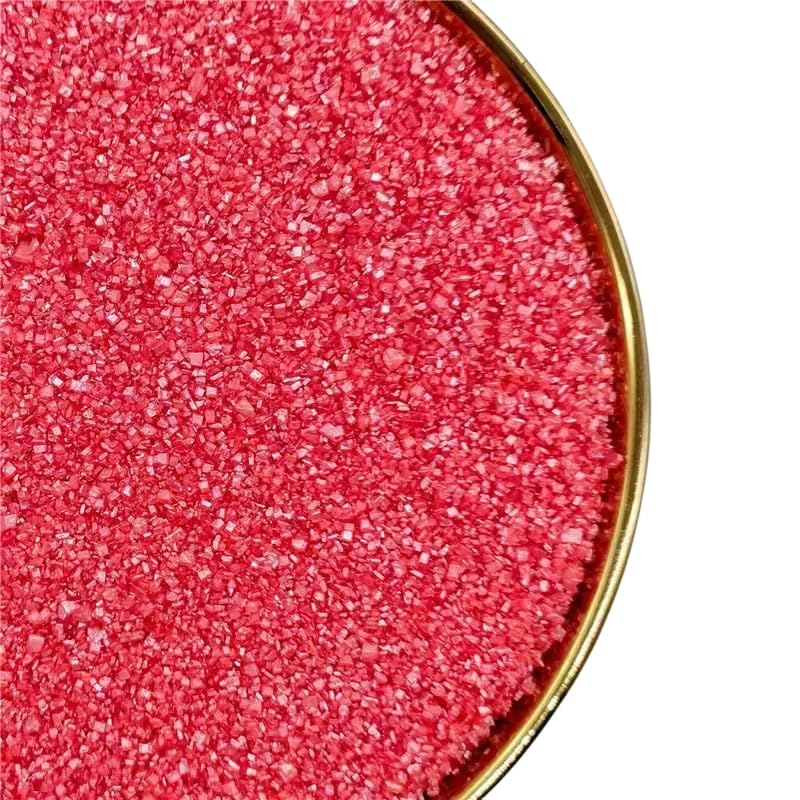 Red Sanding Sugar Edible Sugar Sprinkles For Cakes, Cupcakes, Cookies Sugar Sprinkles for Ice Cream Toppings Colored Sugars for 