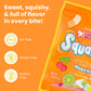 Smarties Squashies Mixed Fruit Flavor - Peanut Free, Gluten Free & Fat Free Gummy Candy - Perfect for Birthday & Halloween Party