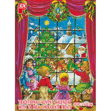 Santa'S Gift List German Advent Calendar With Chocolate Gifts Inside