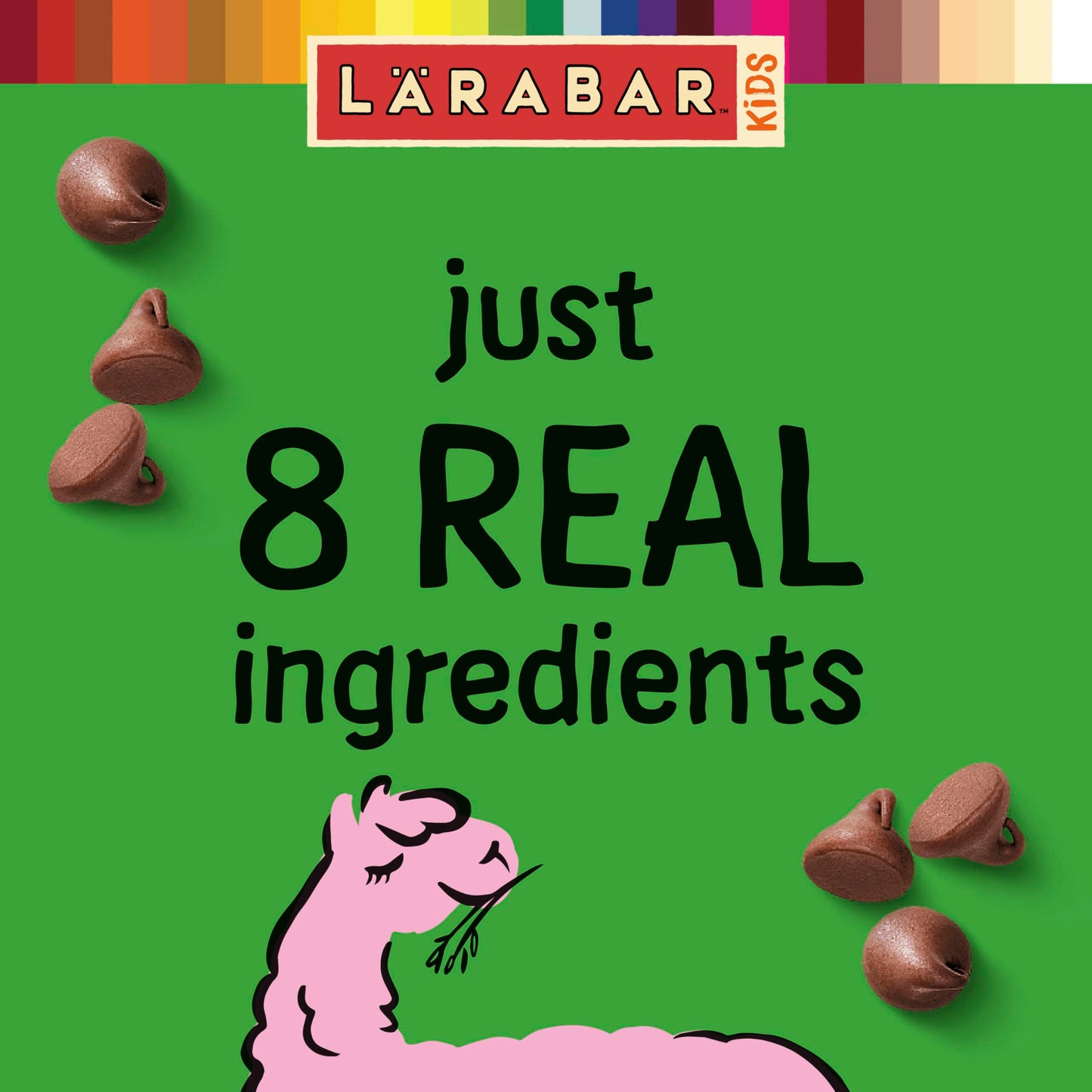 Larabar Kids Bakes Chocolate Chip Cookie Gluten Free Bars, 5.76 oz, 6 Ct (Pack of 8)