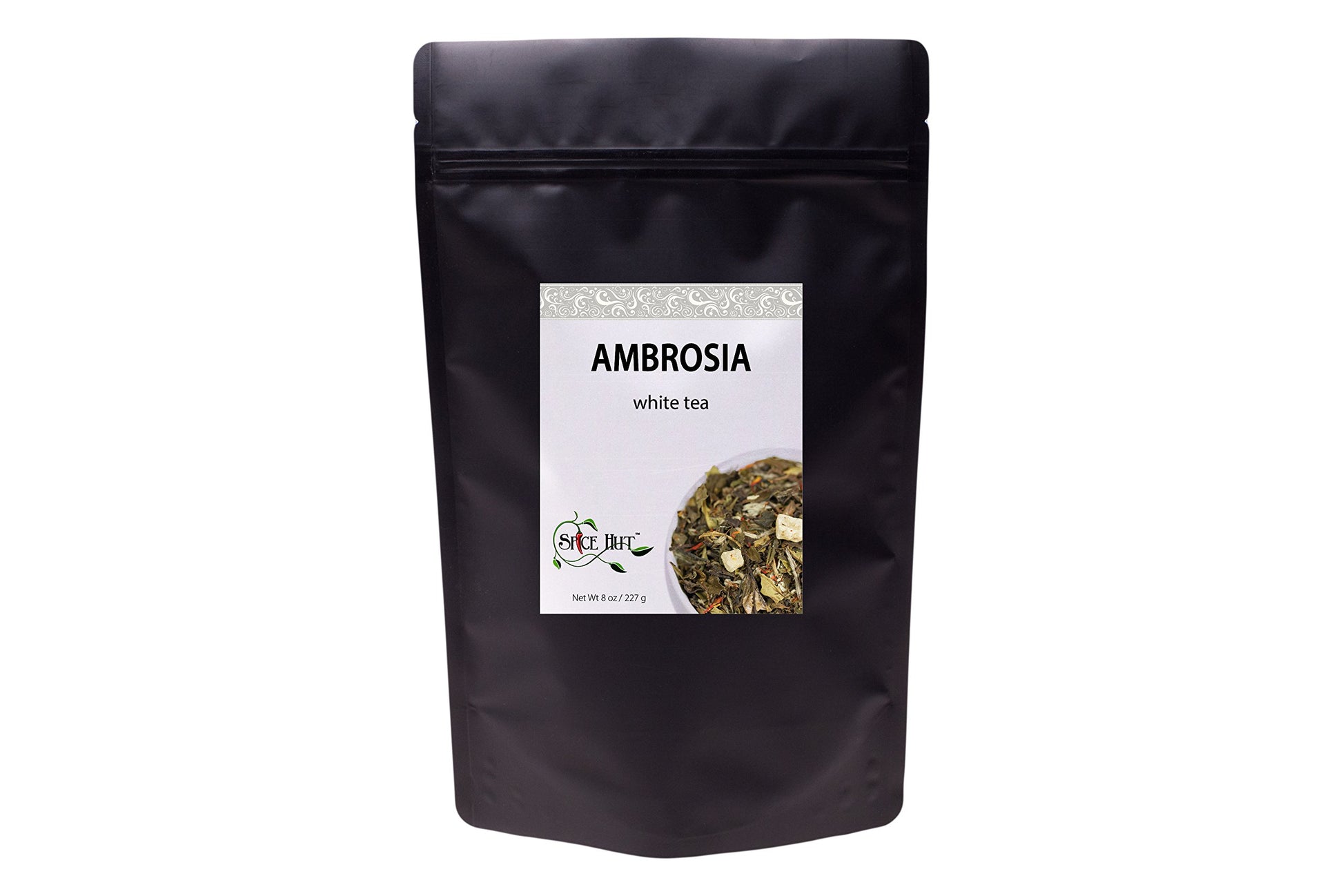 Ambrosia White Tea  Pai Mu Tan Loose Leaf - Low Energy Blend  Antioxidant Rich  Hot & Iced | Bulk 8Oz  80-100 Cups | The Spice Hut  First Sip Of Tea