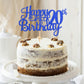 1 Pcs Happy 20Th Birthday Cake Topper Glitter Cheers To 20 Years Birthday Cake Pick Twenty 20 Fabulous Cake Decoration For Happy