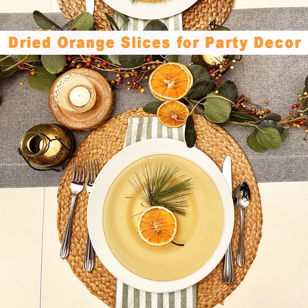 Mkostlich Dried Orange Slices, Natural, No Sugar Added, 3.52oz/100g