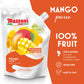 Mazzoni Mango Puree, 100% Pure Mango, Just Fruit, No Sugar Added, 2.2 Lbs (35.2 Oz) Real Fruit For Smoothies, Drinks, Cocktails,