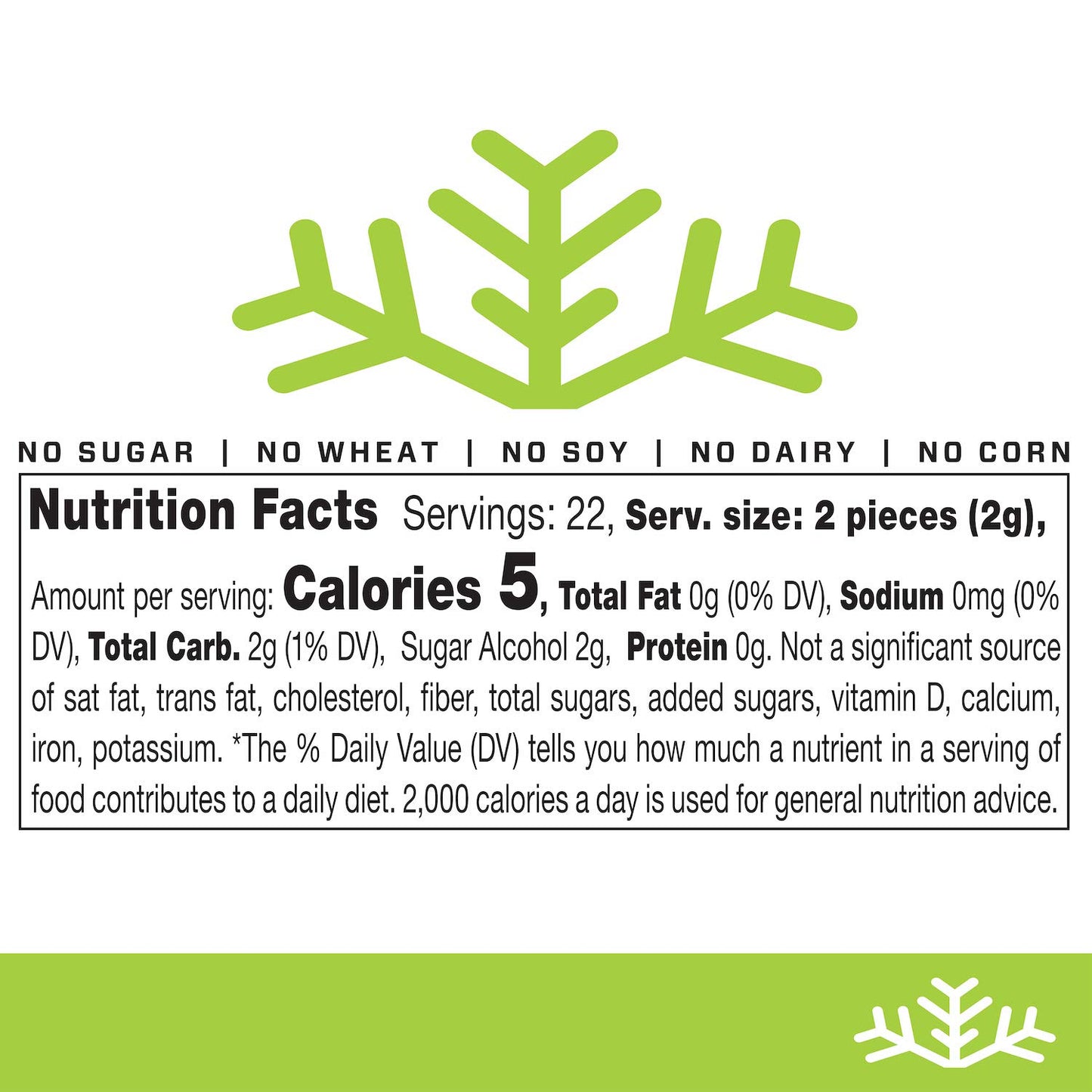 Spearmint Keto Xylitol Candy Chips (6-Pack) - Sn 1.5Oz Tin - Sugar-Free Candy With Only 2 Ingredients | Low Carbs, Diabetic-Frie