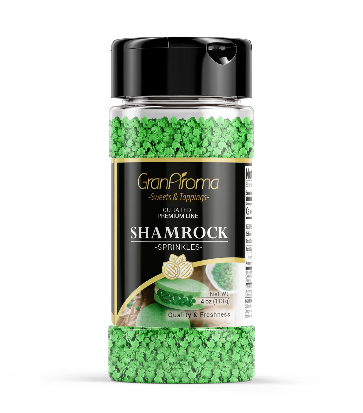 GranAroma Shamrock Sprinkles, Decorative, St. Patrick's Day, Fun Shapes