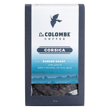 La Colombe Corsica Dark Roast Whole Bean Coffee - 12 Ounce  1 Pack - Notes of Bakers Chocolate  Red Wine & Spices - Full-Bodied  Chocolatey  Roasty Coffee Beans