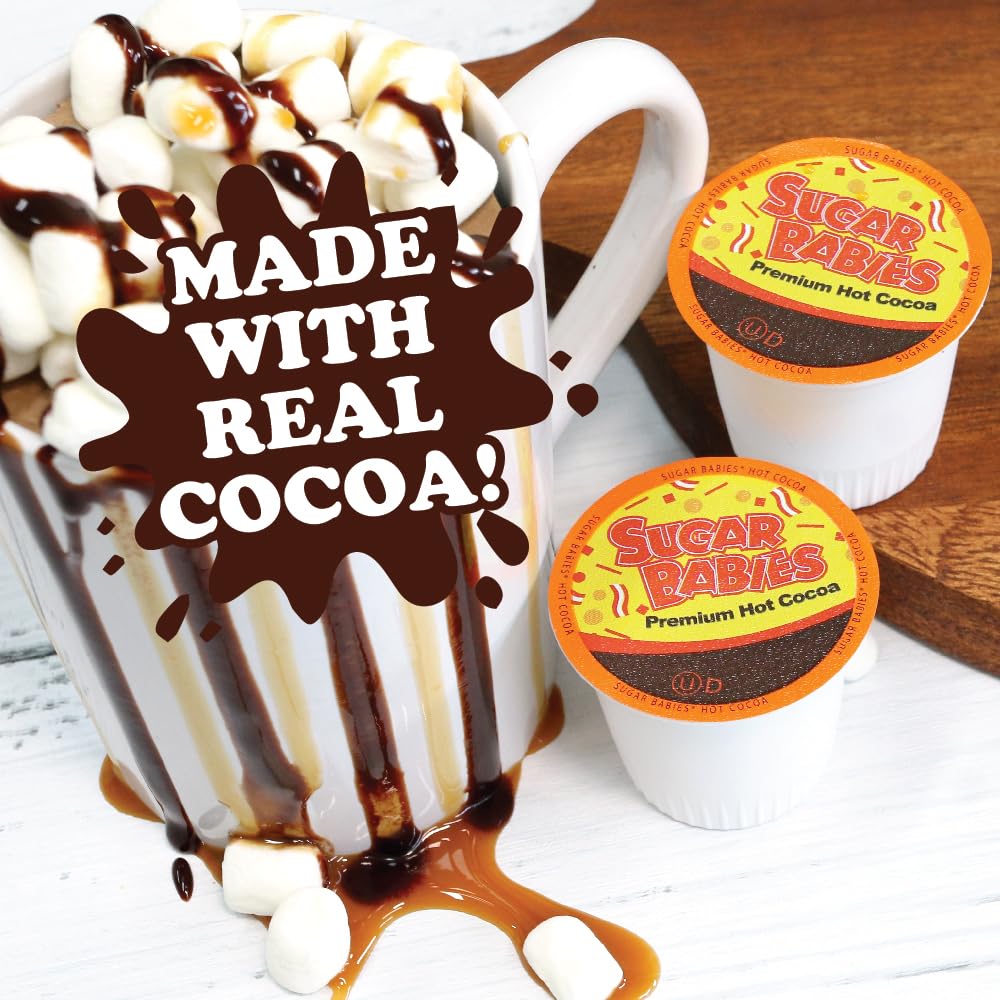 Tootsie Roll Sugar Babies Hot Chocolate Pods, 40 Count, Compatible with 2.0 K-Cup malt-inspired, Gooey Caramel Flavor