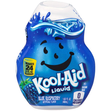Kool-Aid Blue Raspberry Flavored Liquid Drink Mix (1.62 Oz Bottle)