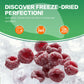 Snafre Freeze Dried Raspberry Pieces, 3.53OZ - No Sugar Added Fruit Snacks for Baking, Garnishing, Yogurt, Cereal, Beverages