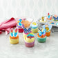 Gyufise 62Pcs Edible Butterfly Tree Cupcake Toppers Bee Bird Theme Birthday Cupcake Toppers Decorations Summer Hawaiian Cupcake