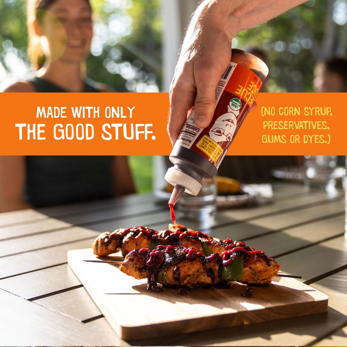 Date Lady BBQ Sauce - Organic, Gluten Free, No Corn Syrup, Paleo Friendly - 22 Oz Vegan Sauce