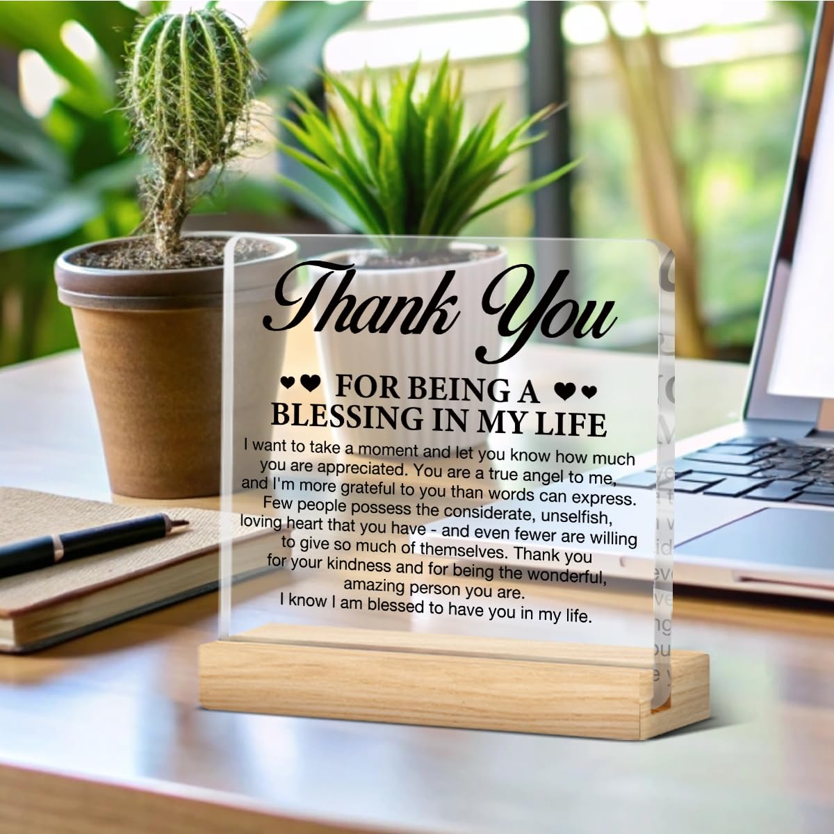 Thank You Gifts For Women Men Friends Mom, Religious Gift Friendship Present Thanksgiving Day Gifts For Family Member, Thank You
