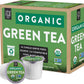 FGO Organic Green Tea K-Cup Pods, Non-GMO, Recyclable, Naturally Caffeinated, 24 Count