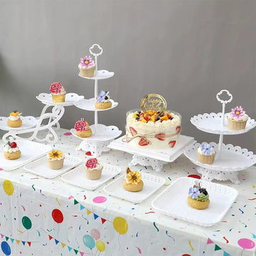 Foowztao 40Pcs Edible Flowers Cake Topper Cupcake Toppers Wedding Themed Party Baby Shower Birthday Party Cupcake Picks Annivers