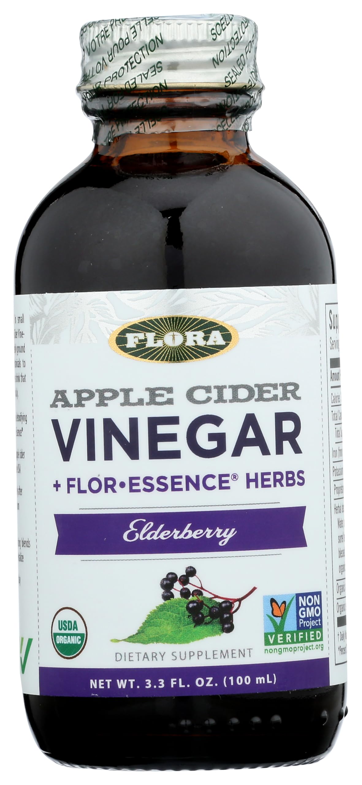Og2 Flora Acv Elderberry ( 1 X 3.3 Oz   )