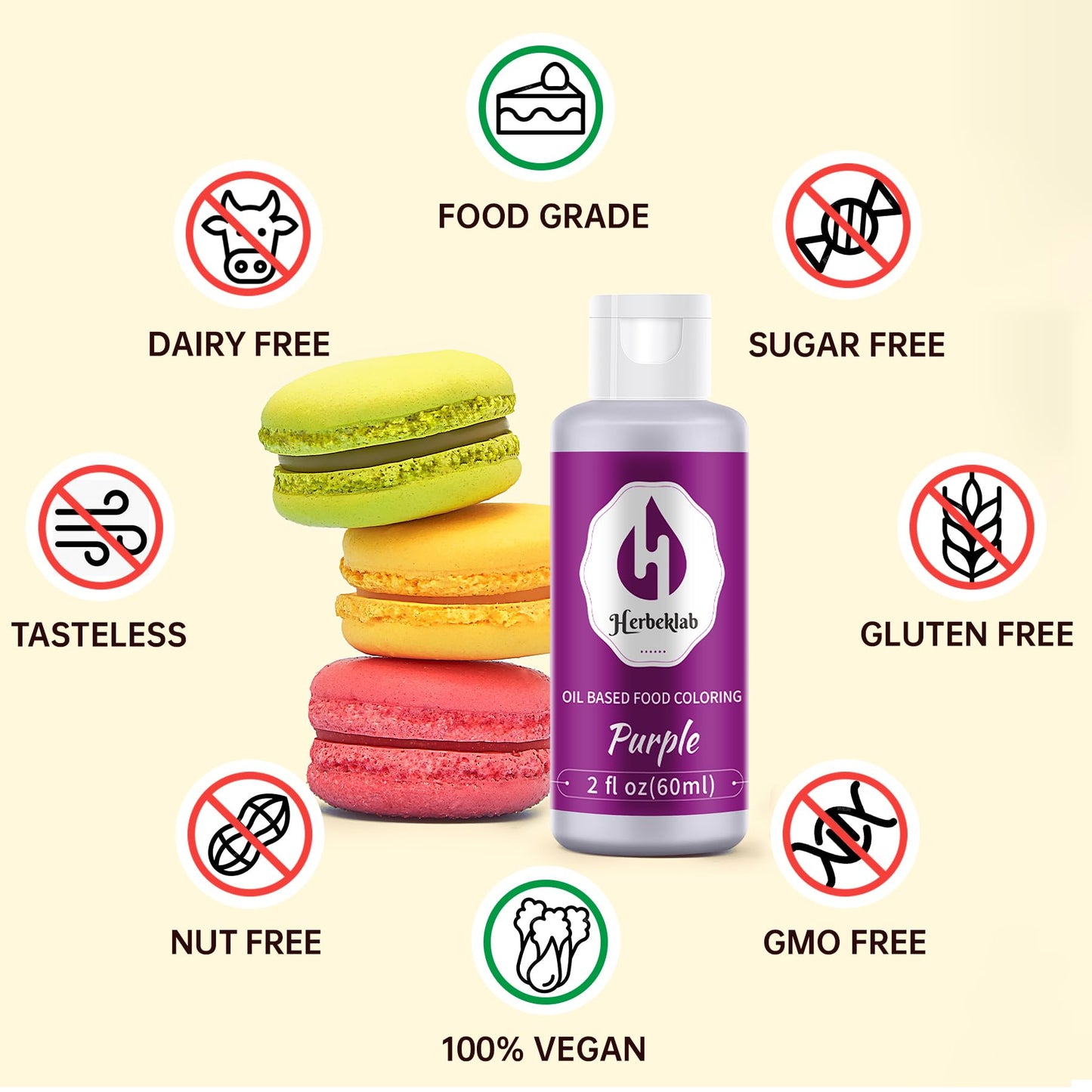 Purple Oil Based Food Coloring For Chocolate 2 Fl Oz Professional Concentrated Purple Oil Food Dye For Melting Chocolate Candy M