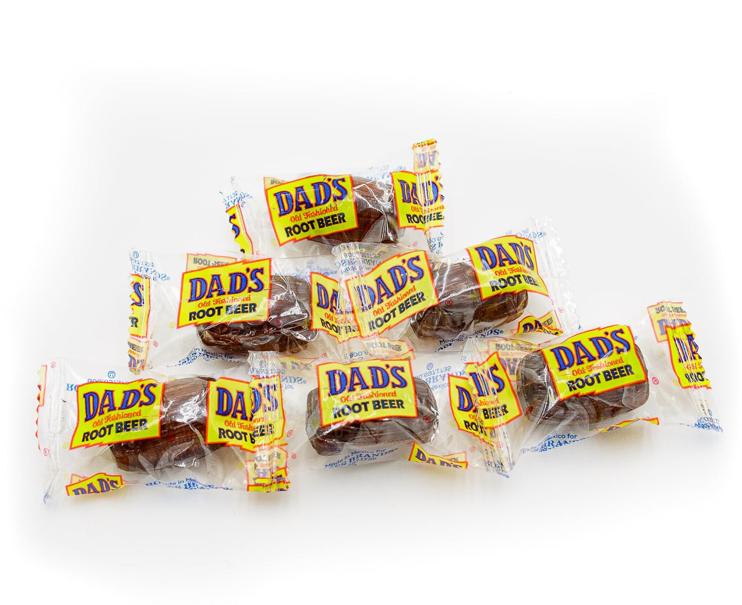 DADS ROOT malt-inspired BARRELS Hard Candy 5 lb - Bulk Bag  Old Fashioned  Original Flavor  Individually Wrapped