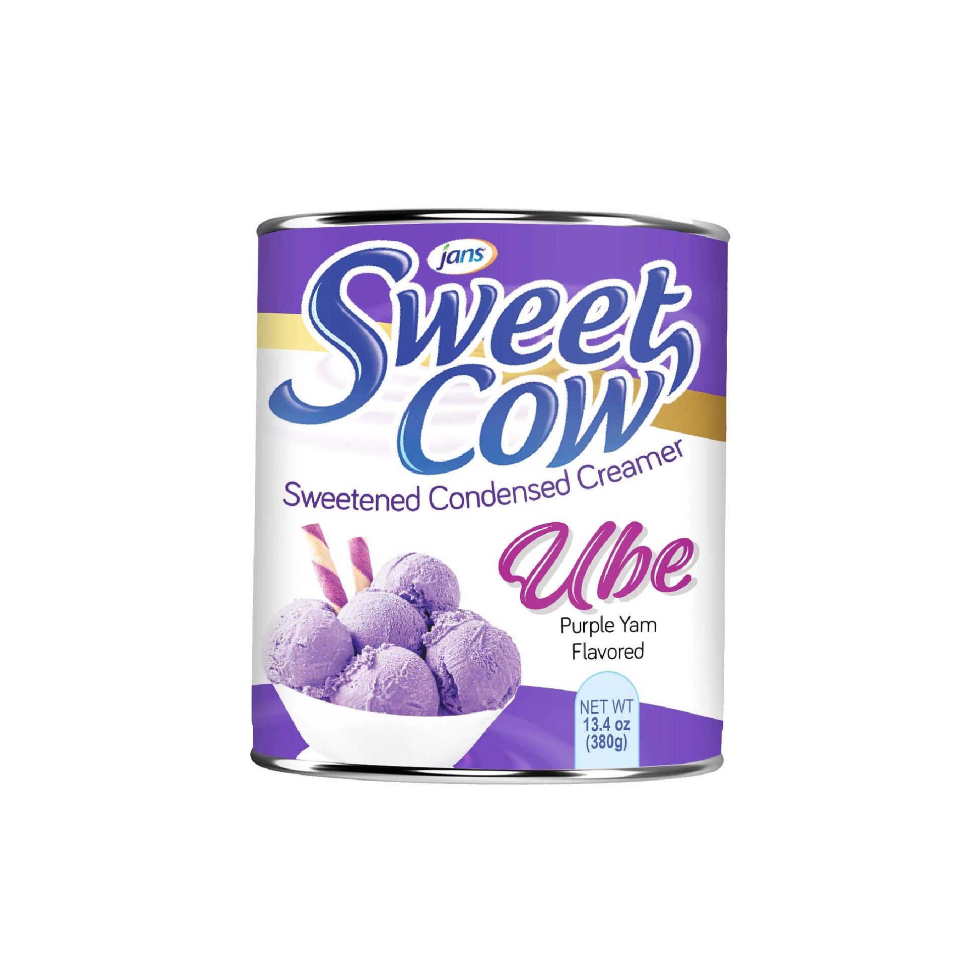 Jans Sweet Cow - Ube Sweetened Condensed Creamer - 13.40 Oz (Ube, Pack Of 1)