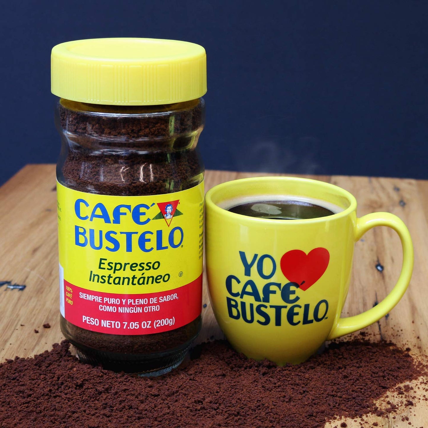 Café Bustelo Espresso Style Dark Roast Instant Coffee, 3.5 Ounces, Model 453400-01102