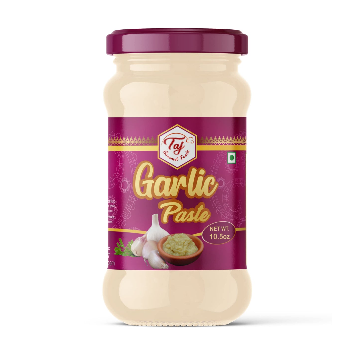 Taj Garlic Paste | Fresh Garlic Cooking Paste | 300G (10.5Oz)