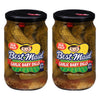 Best Maid Products 24 Ounce Glass Jars - Dill & Garlic Baby Pickles, 2 Pack