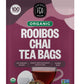 FGO Organic Rooibos Chai Tea, 100 Count, Eco-Conscious Tea Bags, Resealable Bag, Packaging May Vary (Pack of 1)