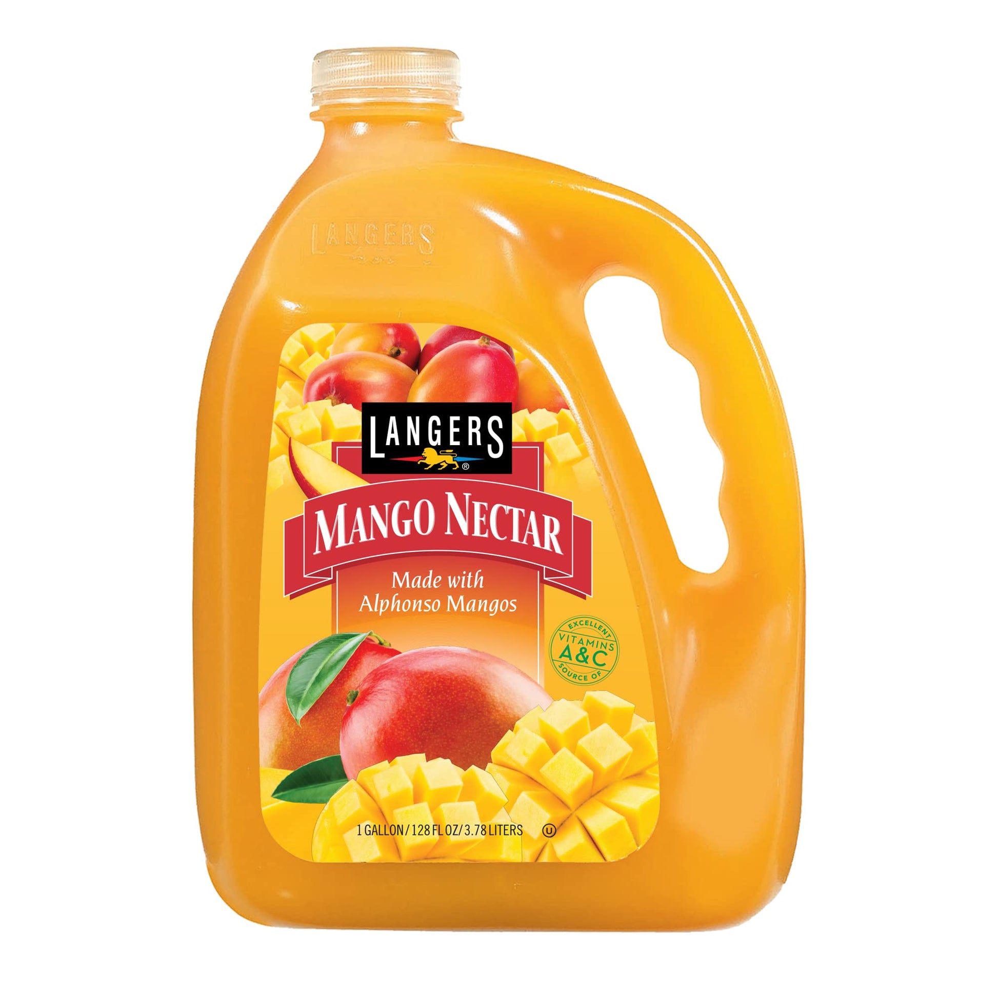Langers Juice, Mango Nectar, 128 Fl Oz (Pack of 1)