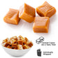 Fusion Sweets Caramel Cubes Candy - Soft Chewy Individually Wrapped - 1 lb Bulk Bag