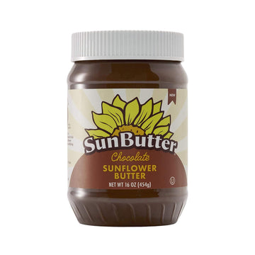 Sunbutter Chocolate Sunflower Seed Butter (1 Jar | 16 Oz) - Healthy, Low-Sugar, Protein-Packed Spread For Breakfast, Desserts, S